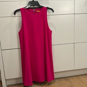 Alice and Olivia hot pink shift dress with open back. Size small. Worn once